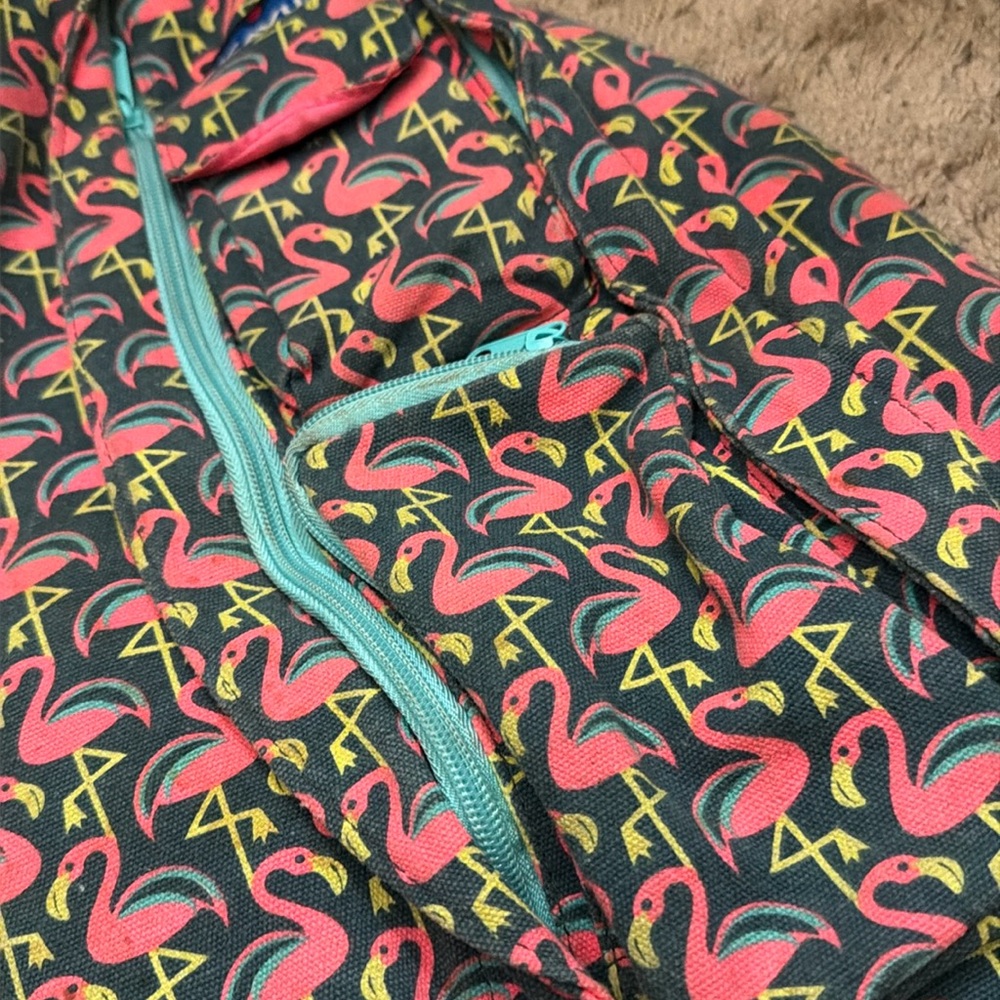 Pink Flamingo Kavu Rope Bag backpack